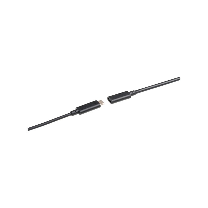 Vestavná stolní USB-C nabíječka Flash 60, 2× USB-C PD 100 W, kabelová průchodka, kabel 1.5 m, černá matná