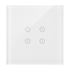 Dotykový panel 1-modulový 4 dotyková pole, perlová/bílá