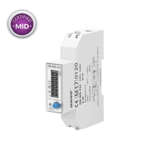 Jednofázový elektroměr s certifikátem MID 100A