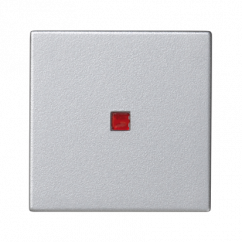Kryt K45 s podsvícením barva: červená 45×45mm hliník