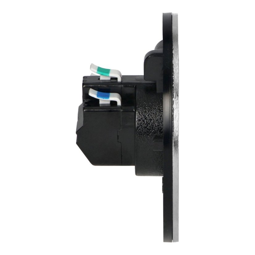 Hermeticky uzatvárateľná guľatá zásuvka 1x 230V, krytie IP55, farba biela