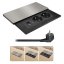 Zásuvkový blok vestavný, 2x 230V, posuvný kryt,  USB A+C 20W PD, kabel 2 m, barva stříbrná