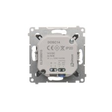 LED osvětlení s pohybovým senzorem (přístroj s krytem), 14 V / 0,64 W, barva světla teplá bílá (3100 °K), Simon 54, barva antracitová metalizovaná