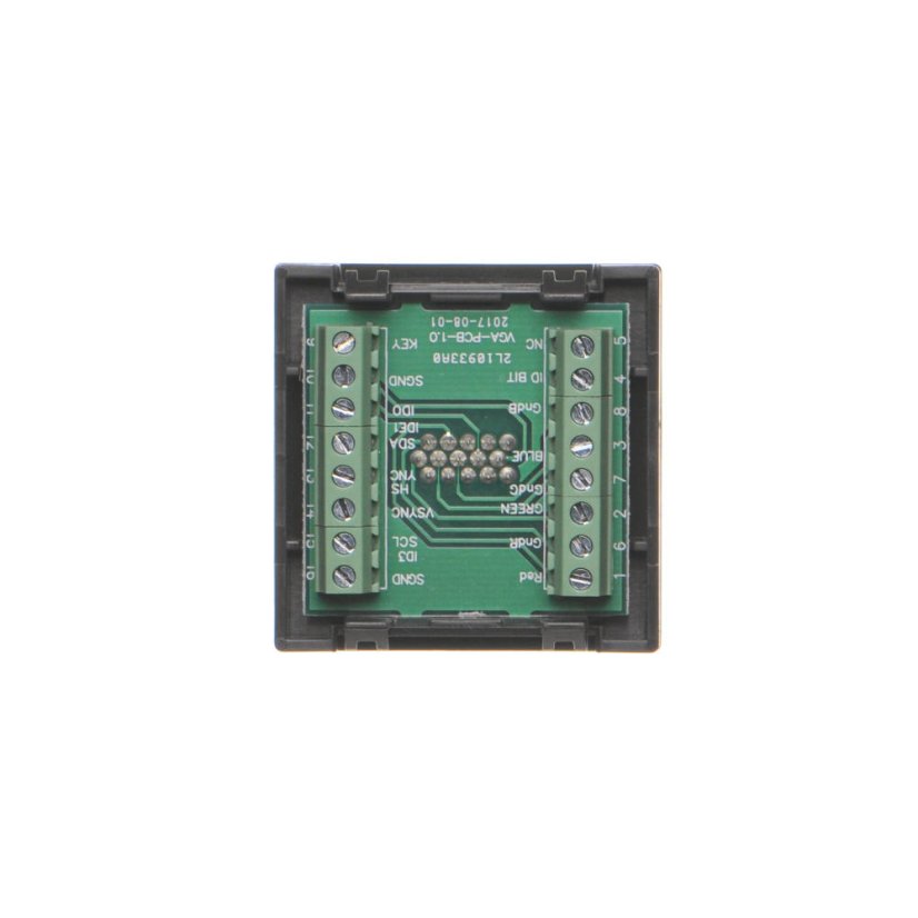 Kryt K45 VGA (D-SUB 15) 45×45mm grafitově-šedá