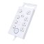 Přepěťová ochrana, 8x zásuvka 230V , USB A+C nabíječka 5V/3.4A, kabel 2m, barva bílá