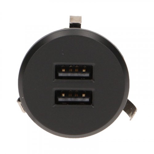 USB nabíjačka s napájacím zdrojom (vstavaná), čierna
