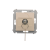 Simon Jednopólový kľúčový spínač - 2 polohy "0-I" (zariadenie s krytom) 5A 250V, na spájkovanie, krémový