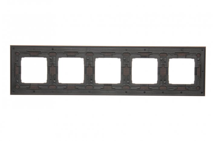 Simon 5-násobný drevený rám wenge/striebro