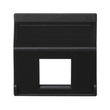 Kryt dátovej zásuvky K45 pre adaptéry MD easy bez krytu uhlový 45 × 45 mm grafitovo sivý