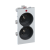 Dvojzásuvka CIMA s uzemňovacím kolíkem se signalizací napětí 16A 250V šroubové svorky 108×52mm hliník grafitově-šedá