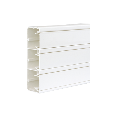 Inštalačný kanál CABLOPLUS PVC 185 × 55 mm Počet otvorov: 3 dĺžka: 2 m čistá biela IK: IK07