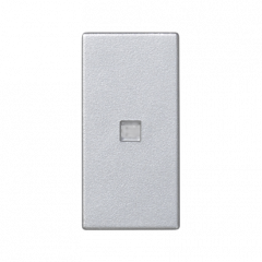 Kryt K45 s podsvietením farba: biela 45 × 22,5 mm hliník