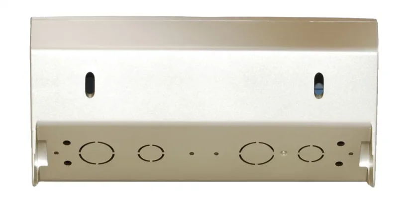 Rohová zásuvka 1x 250V/16A + 2x USB nabíječka, barva zlatá metalíza, bez kabelu