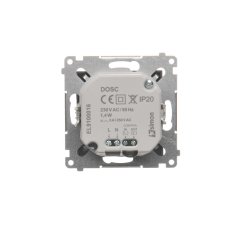 LED osvětlení s pohybovým senzorem (přístroj s krytem), 230 V / 1,23 W, barva světla teplá bílá (3100 °K), Simon 54, barva hnědá metalizovaná