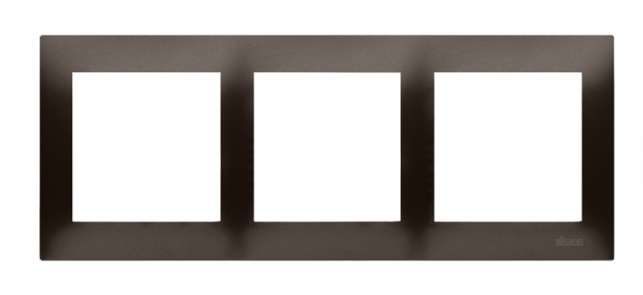 Rámček 3 - pre sadrokartónové krabice, hnedá matná, metalizovaná