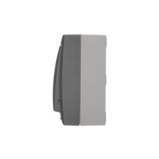 Přepínač střídavý 2 násobný (přístroj s krytem), IP44, s podsvětlením, řazení 6So+6So, 10 A / 250 V~, šroubové svorky, Aquaclick, barva šedá
