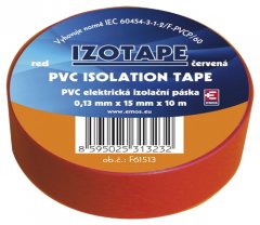 Páska izolační PVC 15/10m  červená EMOS