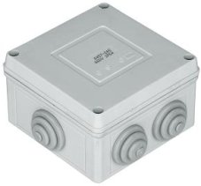 SEZ DK Krabicová vývodka IP65, PA, 111x111x66mm, 6x priechodka