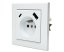 Zásuvka v rámčeku pod omietku, 1x 230V/16A s USB A+C nabíjačkou 20W, farba biela lesklá