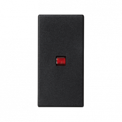 Kryt K45 s podsvietením farba: červená 45 × 22,5 mm grafitovo sivá