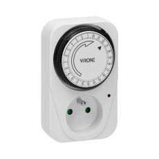 Mechanický zásuvkový časovač 24 h, 15 min., 3500 W, 16 A