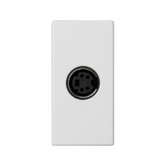 Kryt K45 S-VIDEO 45×22,5mm čistě bílá