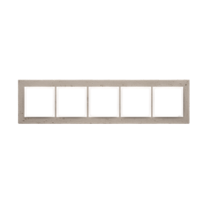 Betonový rámeček 5-násobný světlý beton/bílá