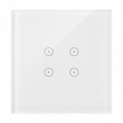 Dotykový panel 1-modulový 4 dotyková pole, perlová/bílá