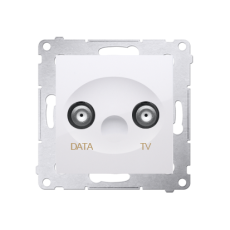 Anténní zásuvka TV-DATA útlum:5dB bílá