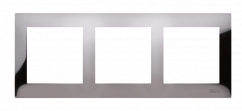 Simon 3-násobný kovový rám tmavá oceľ, kov