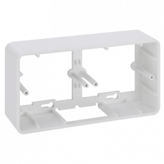 Nástěnná instalační krabice 1-modulová, skládaná K45 2×K45 čistě bílá