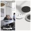 Zapuštěná zásuvka INCARA Disq 60, 1x 250V Surface, kabel 2m, barva bílá