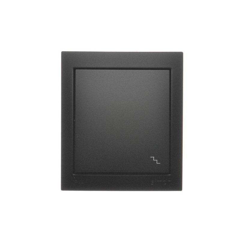 Přepínač střídavý (přístroj s krytem), IP44, řazení 6, 10 A / 250 V~, šroubové svorky, Aquaclick, barva černá matná