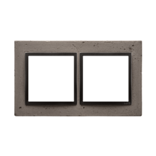 Betonový rámeček 2-násobný tmavý beton/antracit