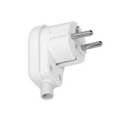 Úhlová rozebíratelná vidlice UNI SCHUKO, 230 V, 16 A, barva bílá