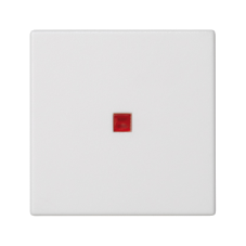 Kryt K45 s podsvietením farba: červená 45 × 45 mm čisto biela