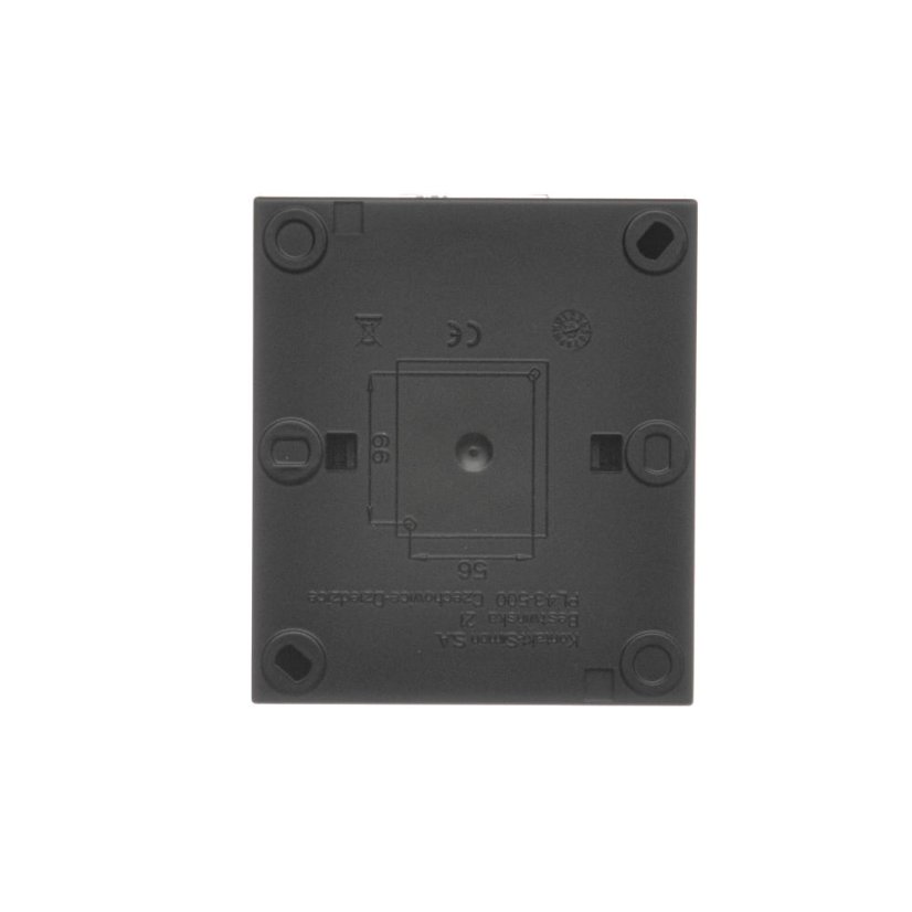 Jednopólový spínač (zariadenie s krytom), IP44, s podsvietením, 1So shift, 10 A / 250 V~, skrutkové svorky, Aquaclick, farba čierna matná