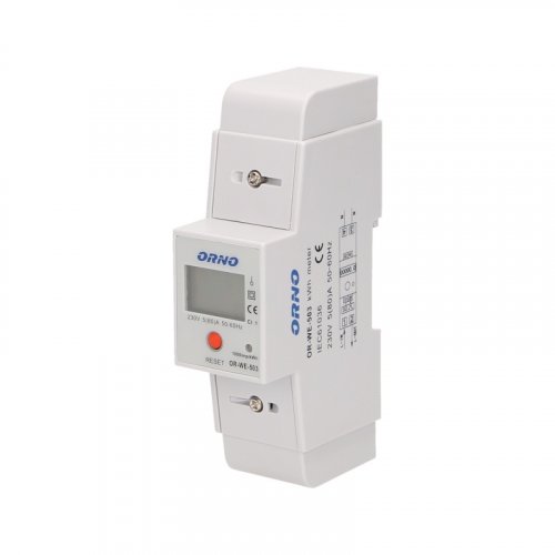 Jednofázový indikátor spotreby elektriny s prídavným submetrem, 80A
