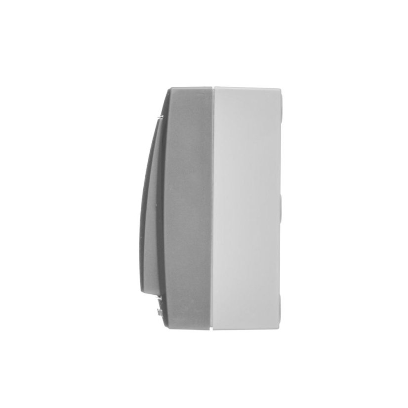 Spínač dvoupólový (přístroj s krytem), IP44, s podsvětlením, řazení 2So, 10 A / 250 V~, šroubové svorky, Aquaclick, barva šedá