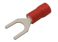 Vidlička 5.3mm, vodič 0.5-1.5mm červená