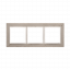 Betonový rámeček 3-násobný světlý beton/bílá