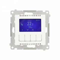 Digitální programovatelný termostat bílá