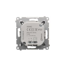 LED osvětlení s pohybovým senzorem (přístroj s krytem), 230 V / 1,40 W, barva světla studená bílá (5900 °K), Simon 54, barva antracitová metalizovaná