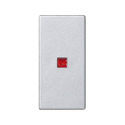 Kryt K45 s podsvietením farba: červená 45 × 22,5 mm hliník