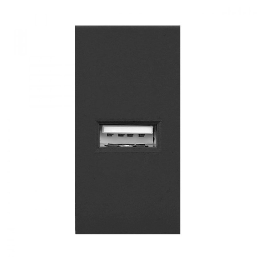 Modulární nabíjecí USB port NOEN, barva černá