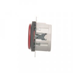 LED signalizátor - červené světlo antracit, metalizovaná