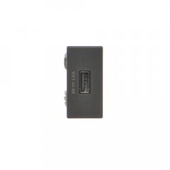 USB nabíjačka K45 USB 2.0 - A 5V DC 1,5A 45 × 22,5 mm grafitová