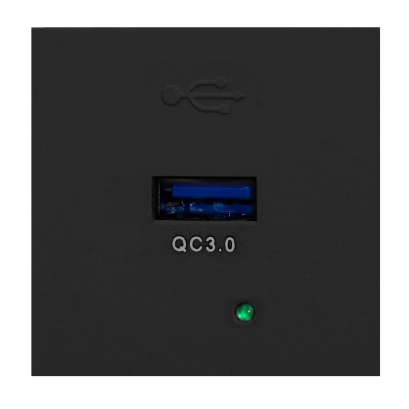 Modulární nabíjecí USBQ 3.0 port NOEN, barva černá
