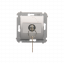 Spínač jednopólový na klíček - 2 polohový „0-I” (přístroj s krytem) 5A 250V, pro pájení, stříbrná