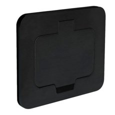 Hermeticky uzavíratelná obdélníková zásuvka 1x 230V, krytí IP55, barva černá